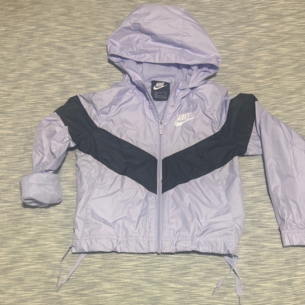 Nike Light Purple and Black Hooded Jacket